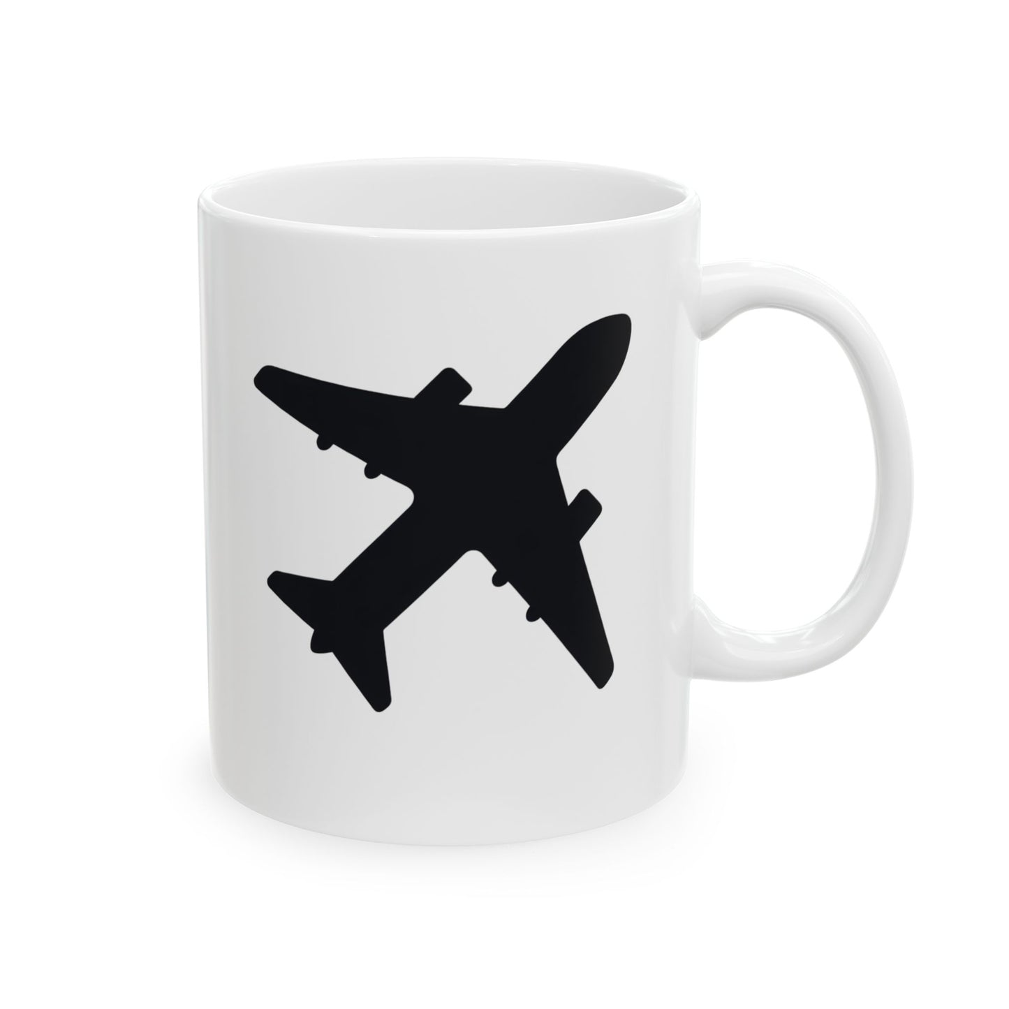 Plane White Coffee Mug