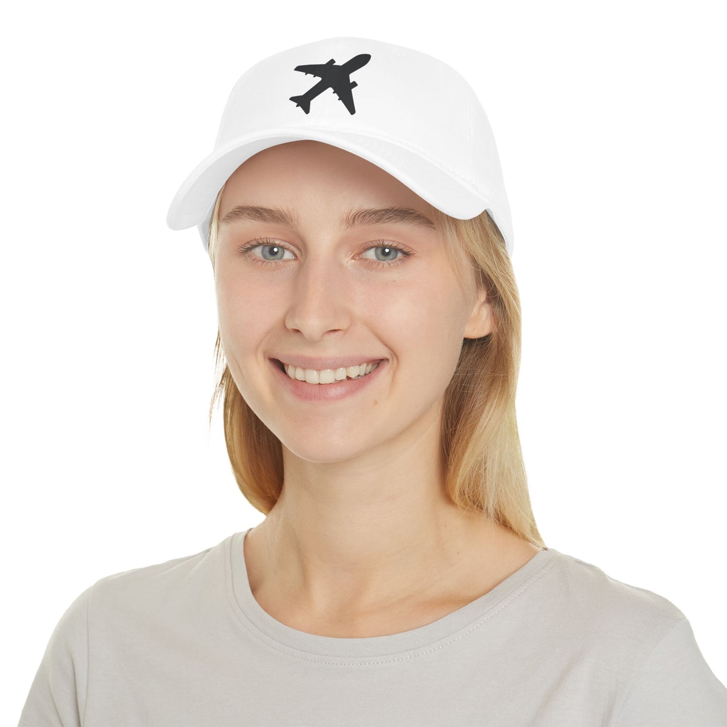Plane White Ball Cap