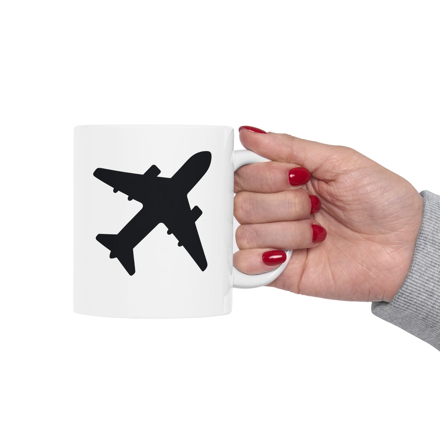 Plane White Coffee Mug