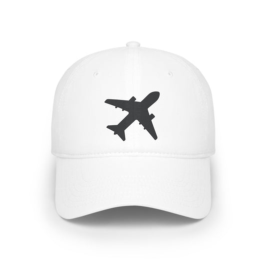 Plane White Ball Cap