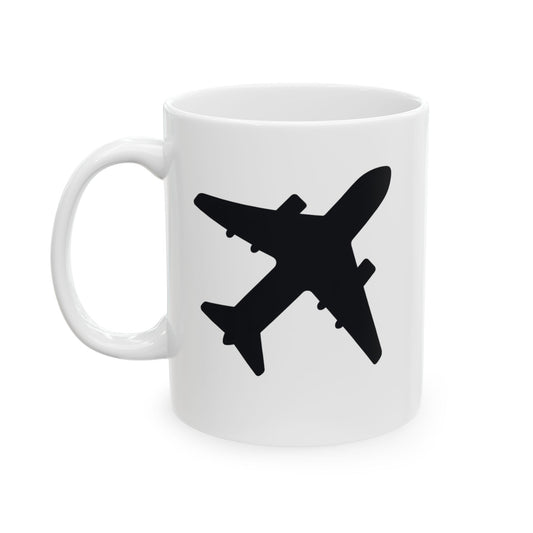 Plane White Coffee Mug