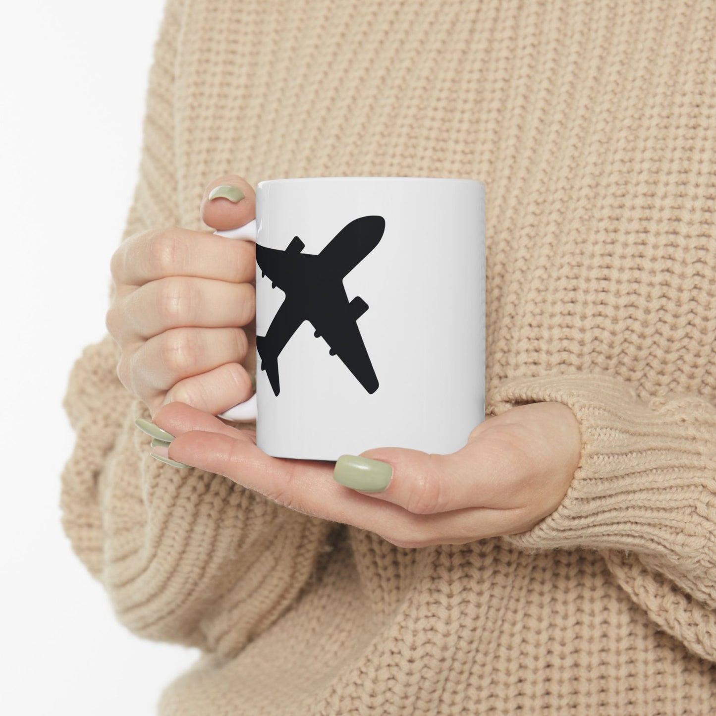 Plane White Coffee Mug