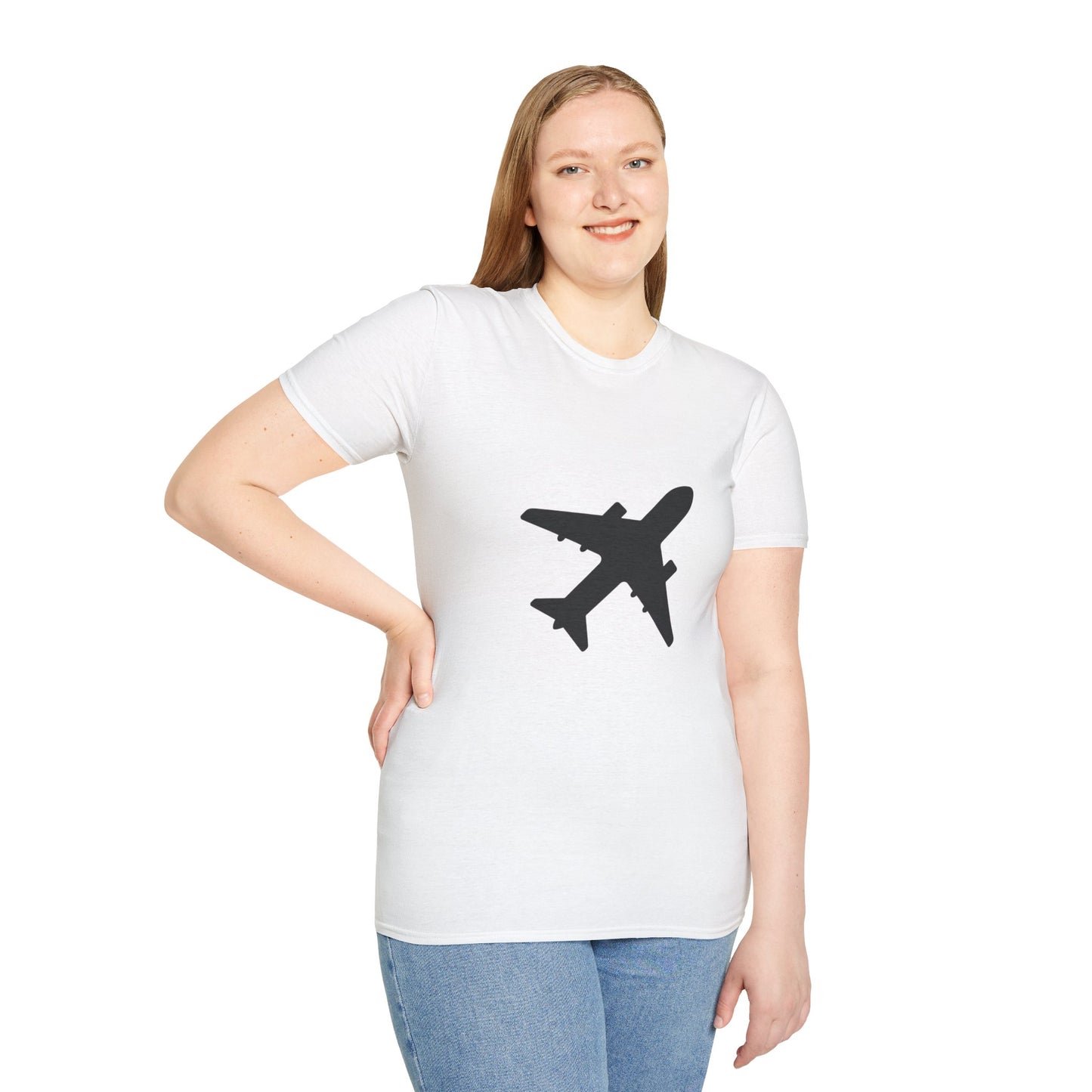 "Plane" White T-Shirt