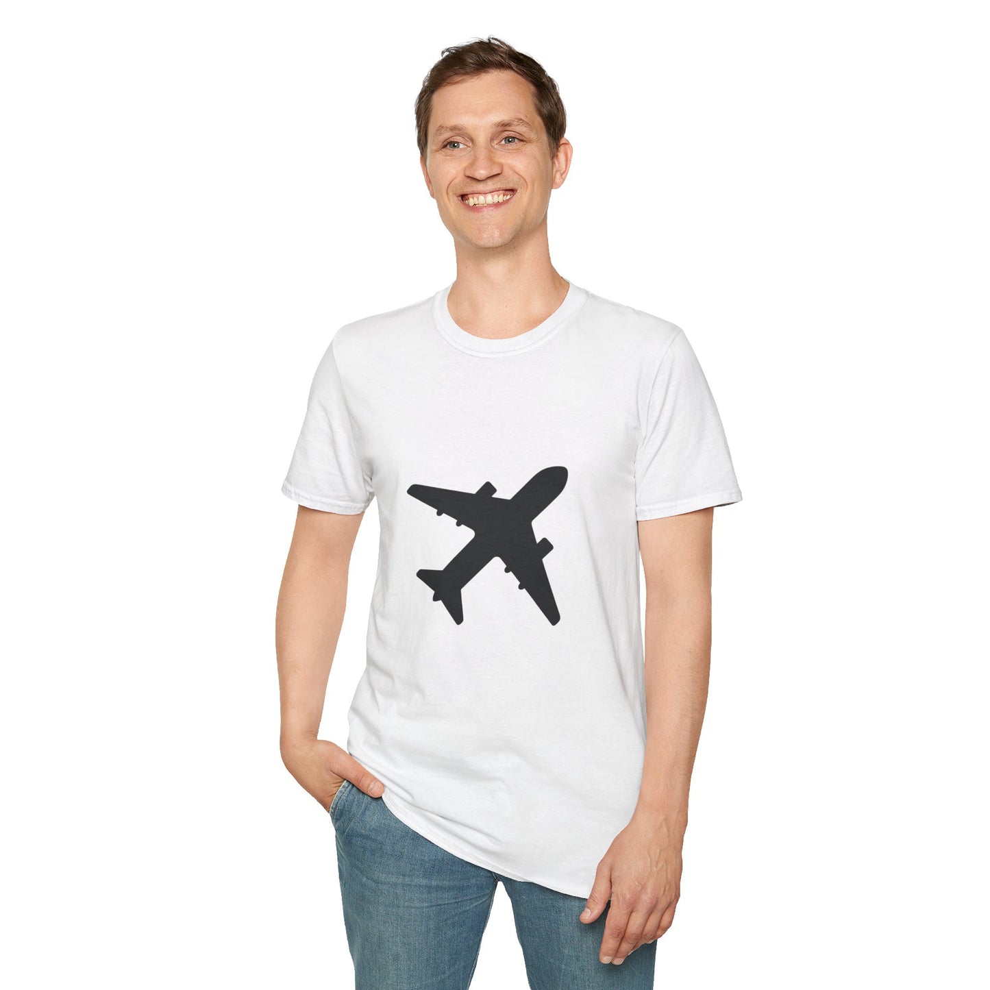 "Plane" White T-Shirt