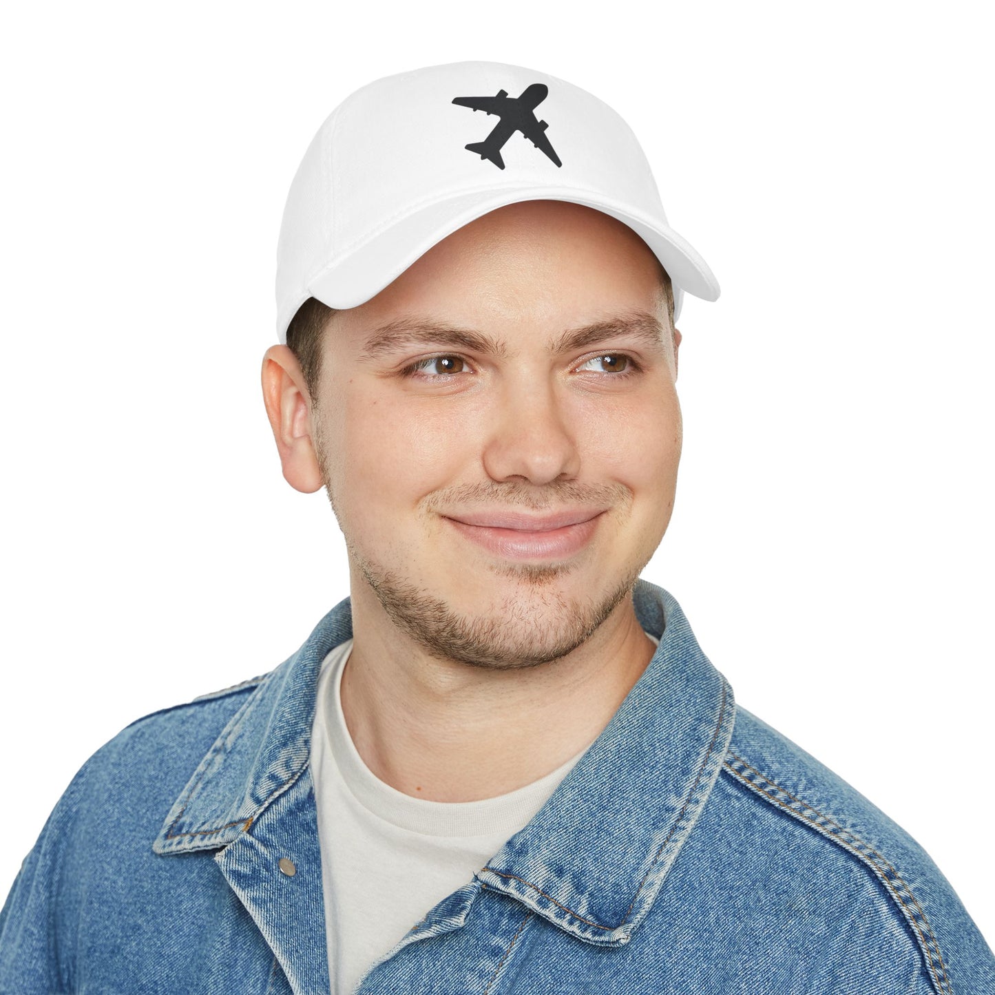 Plane White Ball Cap