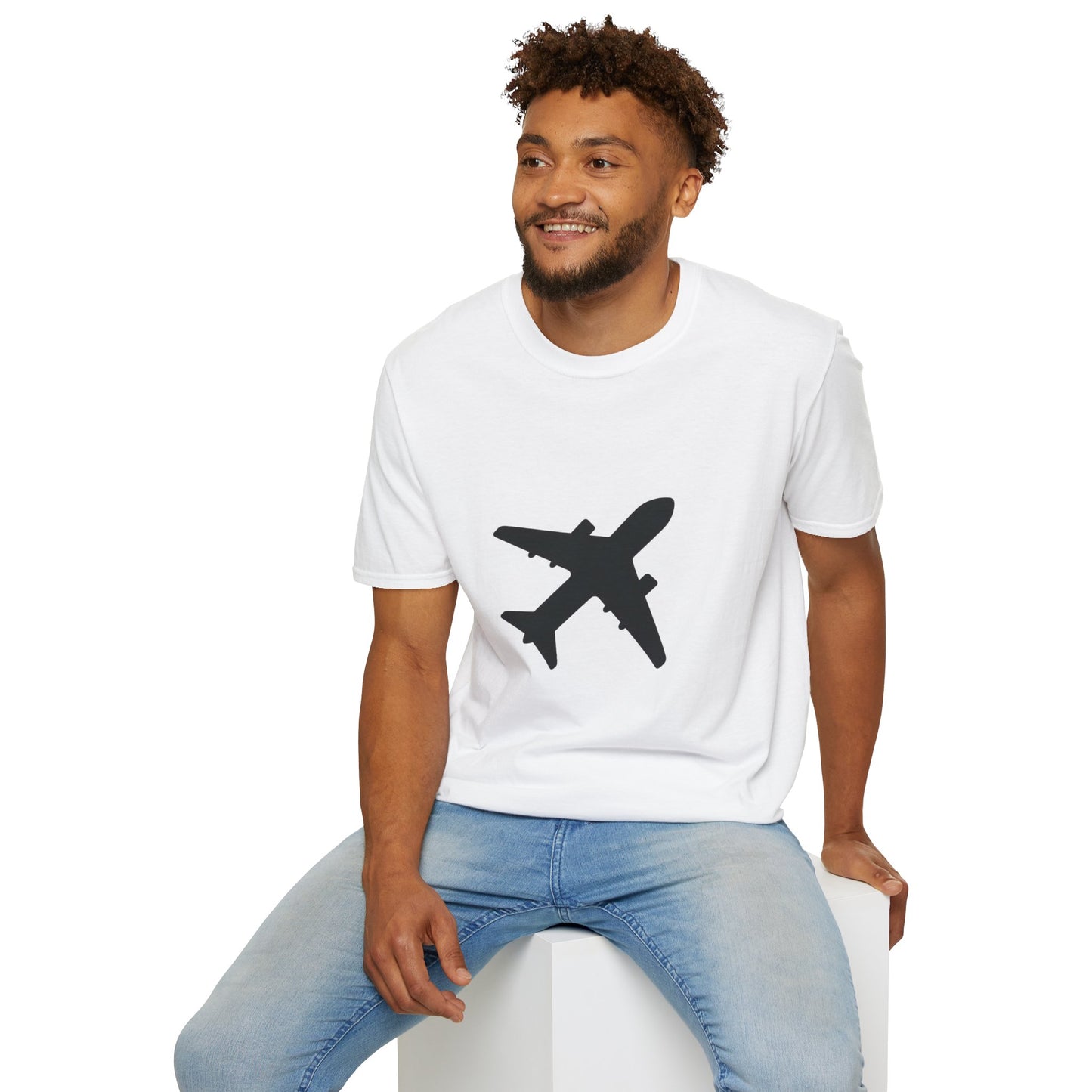 "Plane" White T-Shirt